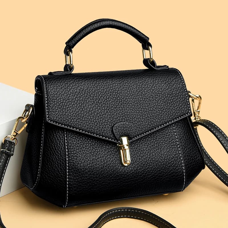 High Quality Soft Leather Women's Shoulder Bag Fashion Retro Women Tote Square Bags Luxury Designer Female Crossbody Sac Wallet