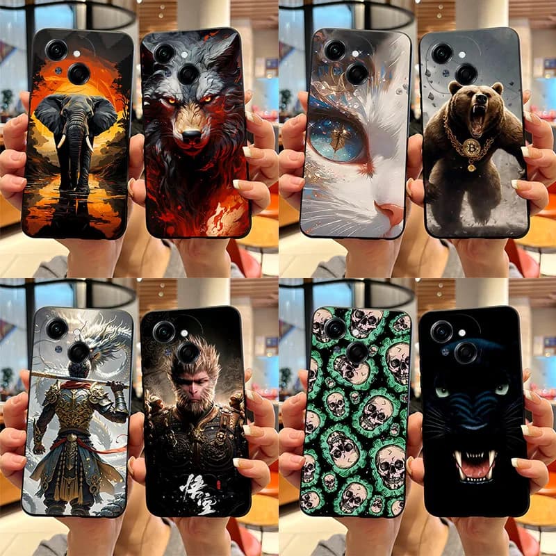 Per Tecno Spark Go 1 Custodia Tecno Pop 9 Black Myth Wukong Custodia posteriore in silicone morbido antiurto per Tecno Spark Go1 Pop9 Custodia per telefono