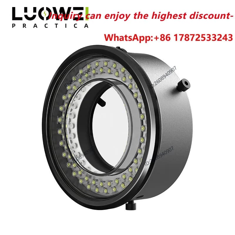 LS02 microscope polarized ring light high-definition industrial 64 LED headlights with USB interface adjustable brightness