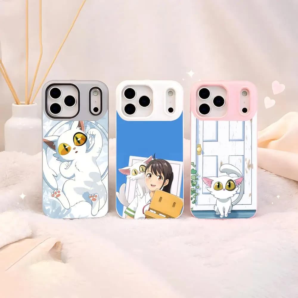 Case for iPhone 12-17 in TPU Soft Transparent Anti-Injuring Ultra Sottile Light Heavy Duty - Theme Anime Film Suzume
