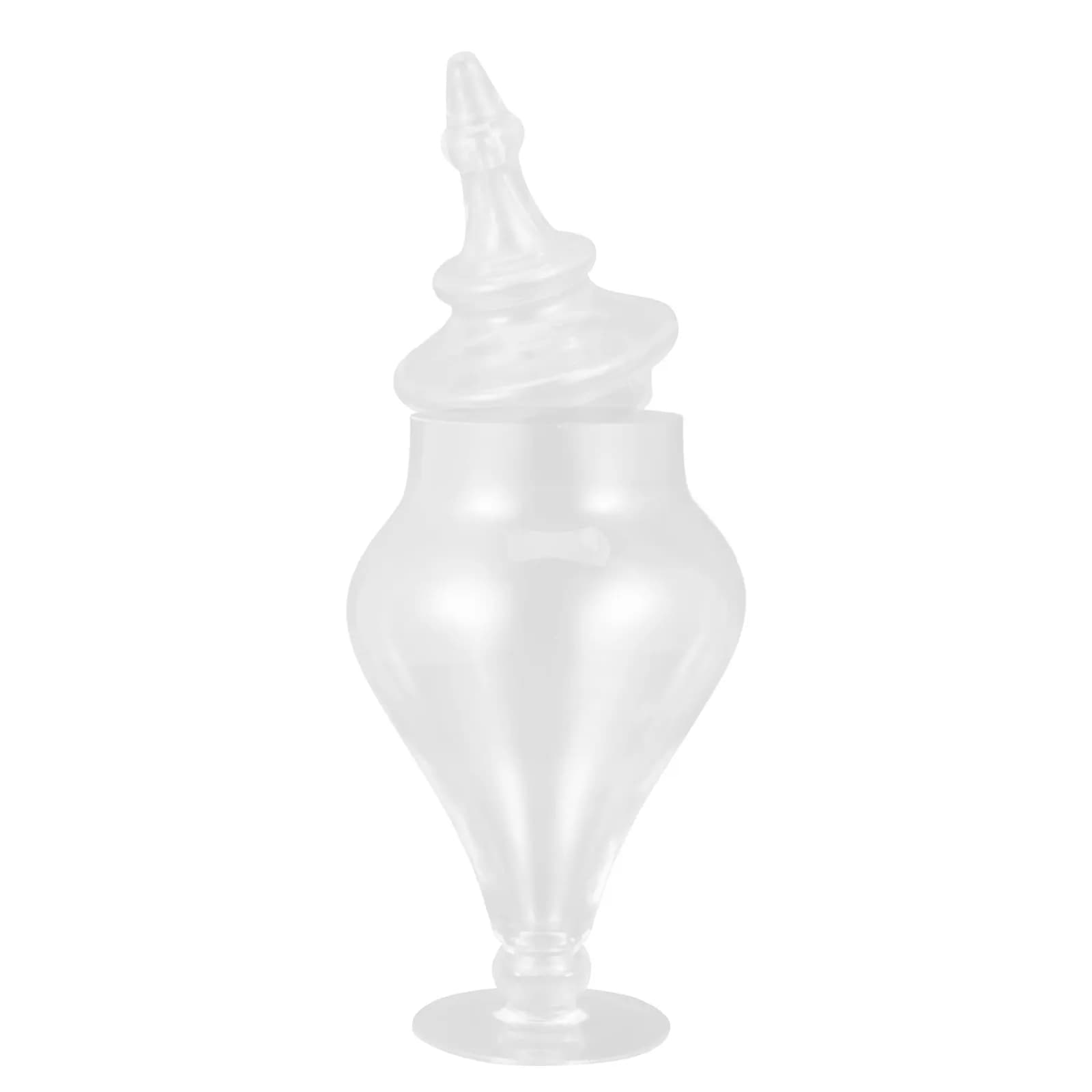 Clear Glass Candy Jar Portable Size Airtight Lid Food Storage Container Cookie Snack Kitchen Pantry Canister Wedding Sand Jar
