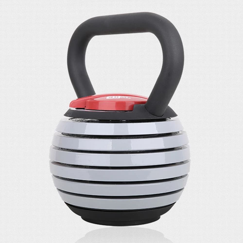 Fitness Adjustable Metal Kettlebell Handle for Weight Plates Arm Strength Workout Kettle Bell Grip Dumbbell 40LB
