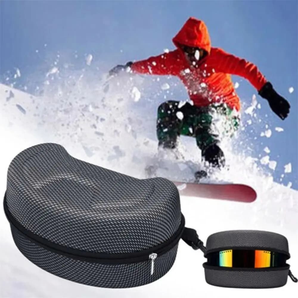Waterproof Zipper Glasses Bag Black Sunglasses Carrying Case Skiing Goggles Box Snowboard Eyewear Case Ski Eyewear Case