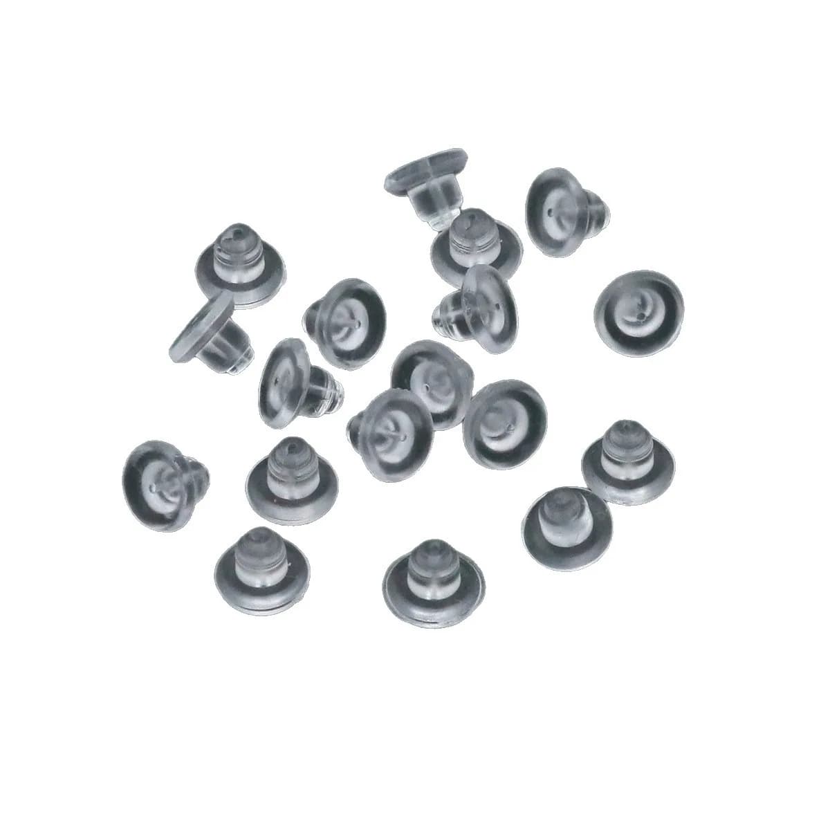 Right Road Nuovi tappi per le orecchie in silicone trasparente di fascia alta per evitare che cadono Accessori per orecchini gioielli fai da te all'ingrosso