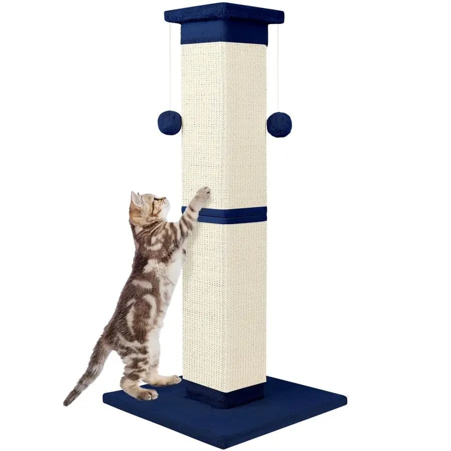 Tiragraffi da 33 Pollici in Sisal Naturale per Gatti da Interno, Tiragraffi Grande per Gatti, Proteggi i Tuoi Mobili, per Tutte le Razze
