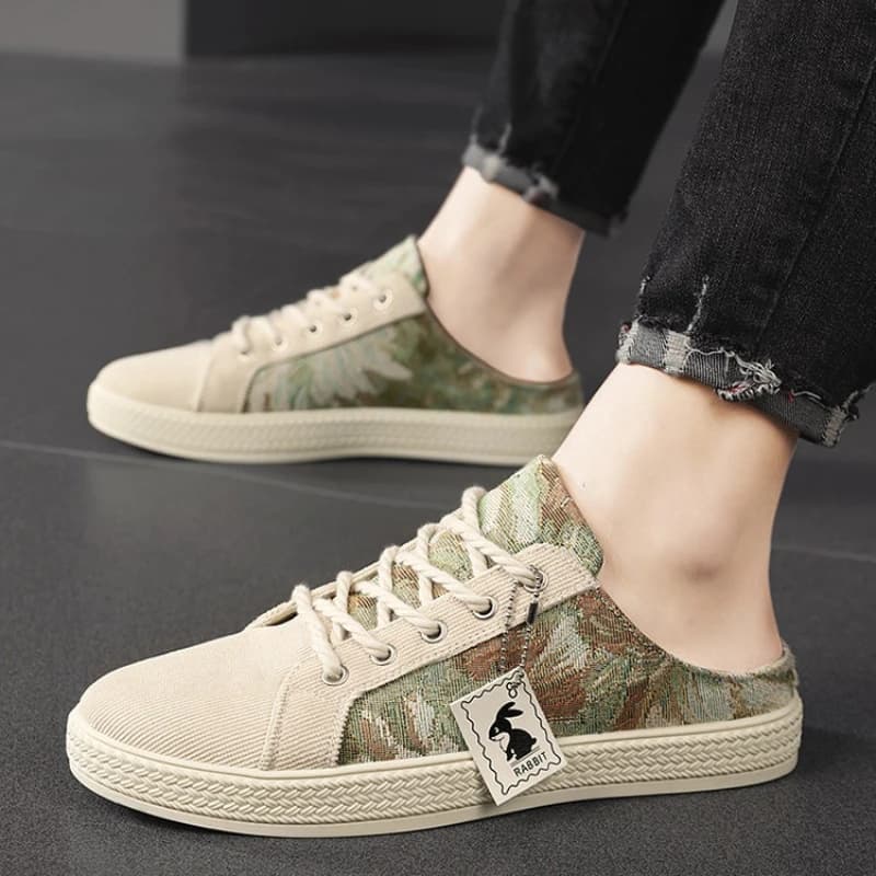 Ciabatte Casual da Uomo con Suola Spessa, Comode Scarpe da Passeggio alla Moda, Mocassini Estivi Traspiranti con Punta Chiusa