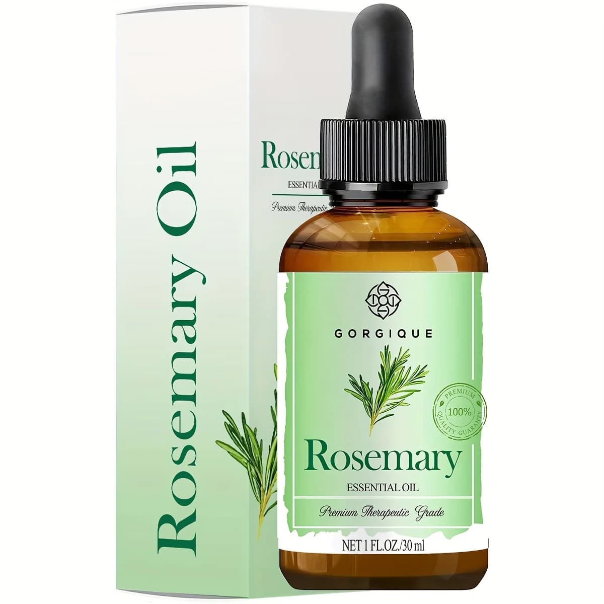 Olio essenziale di rosmarino grado terapeutico Premium puro e naturale al 100% con contagocce in vetro Premium