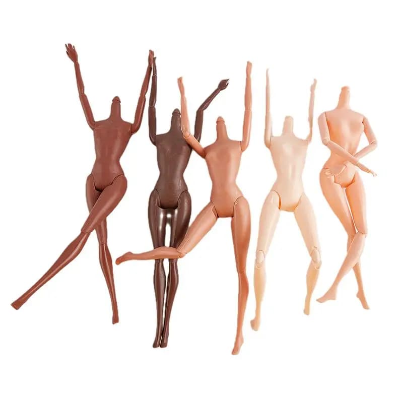 Bambola Africana con 11 Articolazioni Mobili, Pelle Nera, Corpo Nudo, Giocattolo Educativo per Bambine, Regalo per Bambini, Vendita Calda