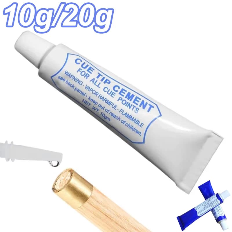 Colla per stecca da biliardo Riparazione stecca da biliardo Riparazione e accessori per stecca da biliardo Strumento di riparazione per stecca da biliardo per aumentare l'attrito