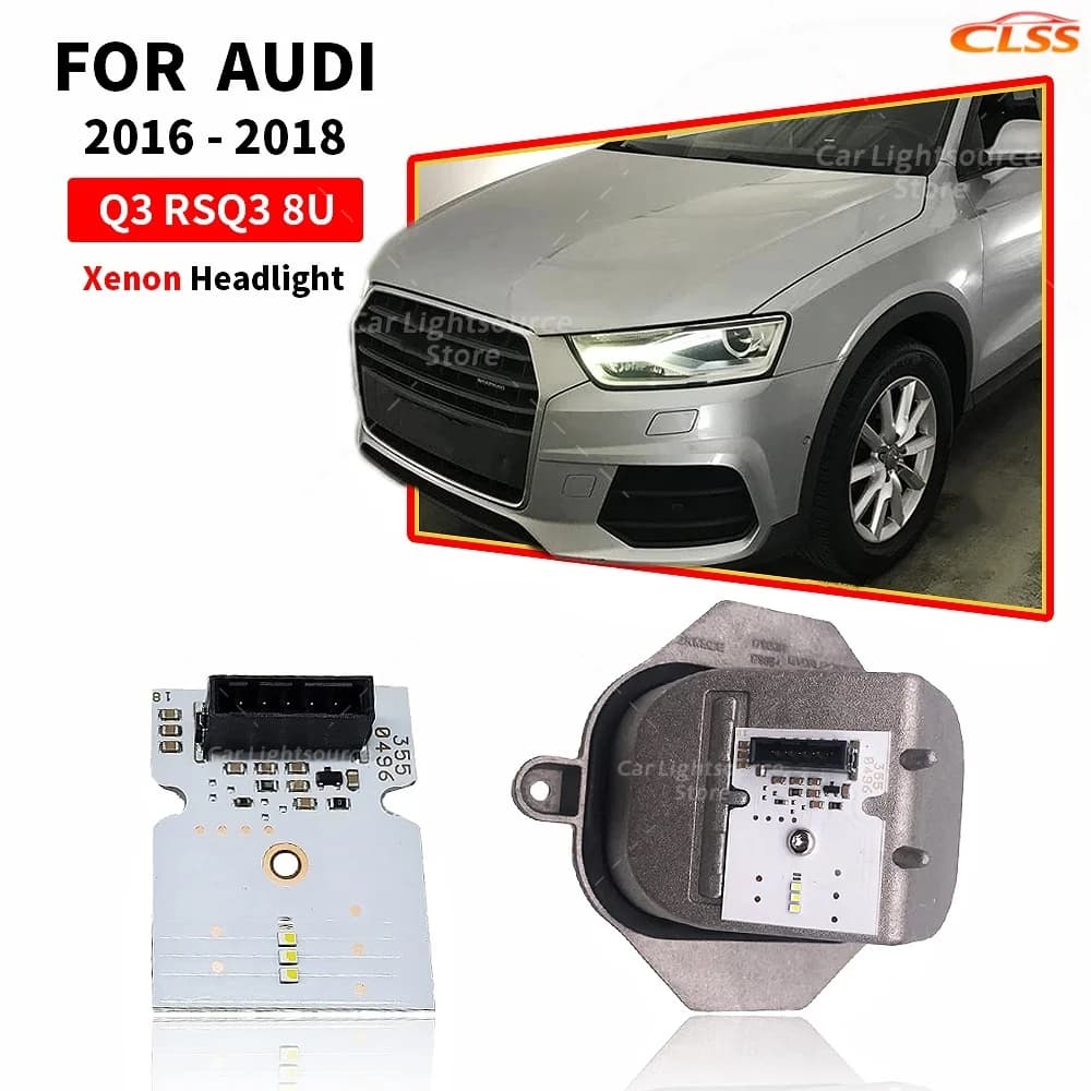 White Lights LED DRL Boards 8U0941475B 41475C For Audi Q3 RSQ3 8U 2016-2018 Xenon Headlight Control Daytime Running Light Module