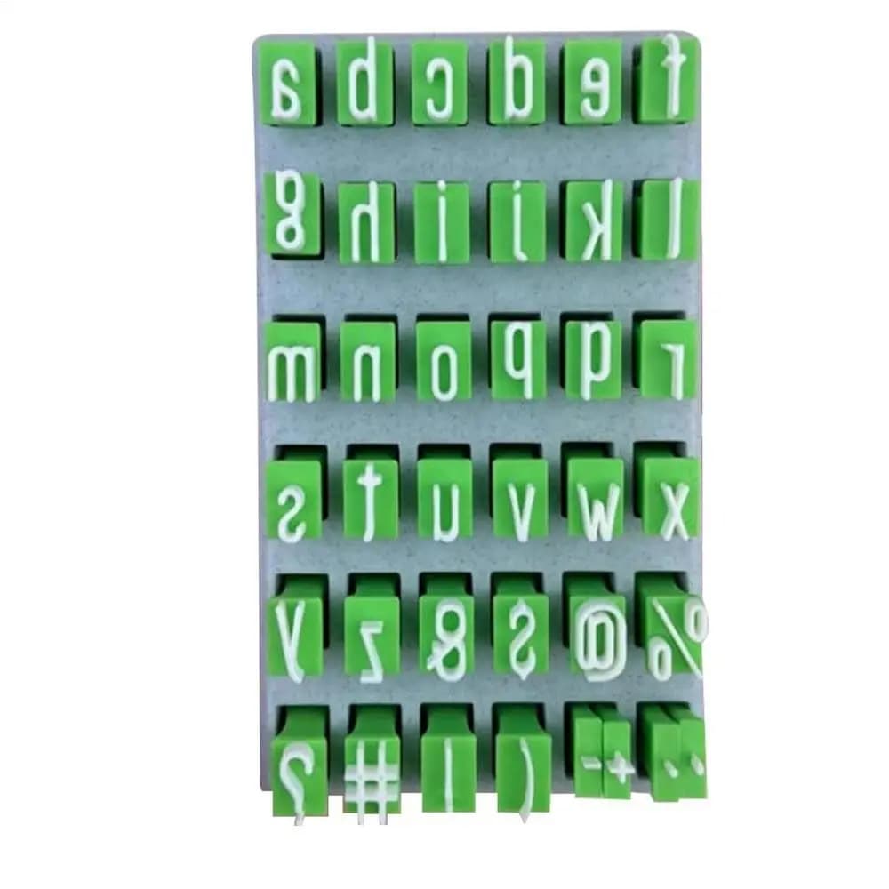Lettere Maiuscole e Minuscole in Argilla per Timbri, Lettere Artistiche in Ceramica per Fai-da-Te, Portatili