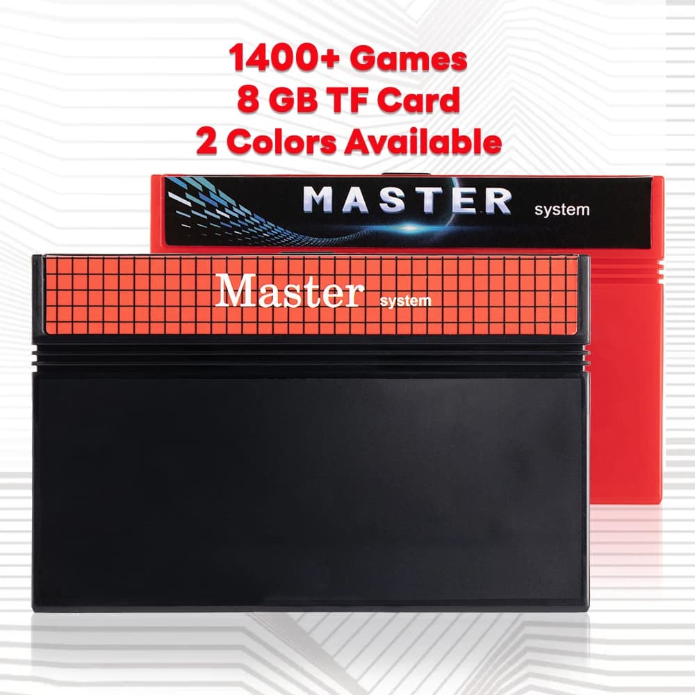 Cartuccia di gioco Master System 1400 in 1 per USA EUR SEGA con scheda per console di gioco con sistema master da 8 GB TF Card