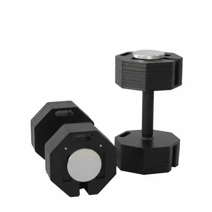 80LB Adjustable Metal Optical Handlebar, Multifunctional Fitness Equipment and Portable with Insertable Plates