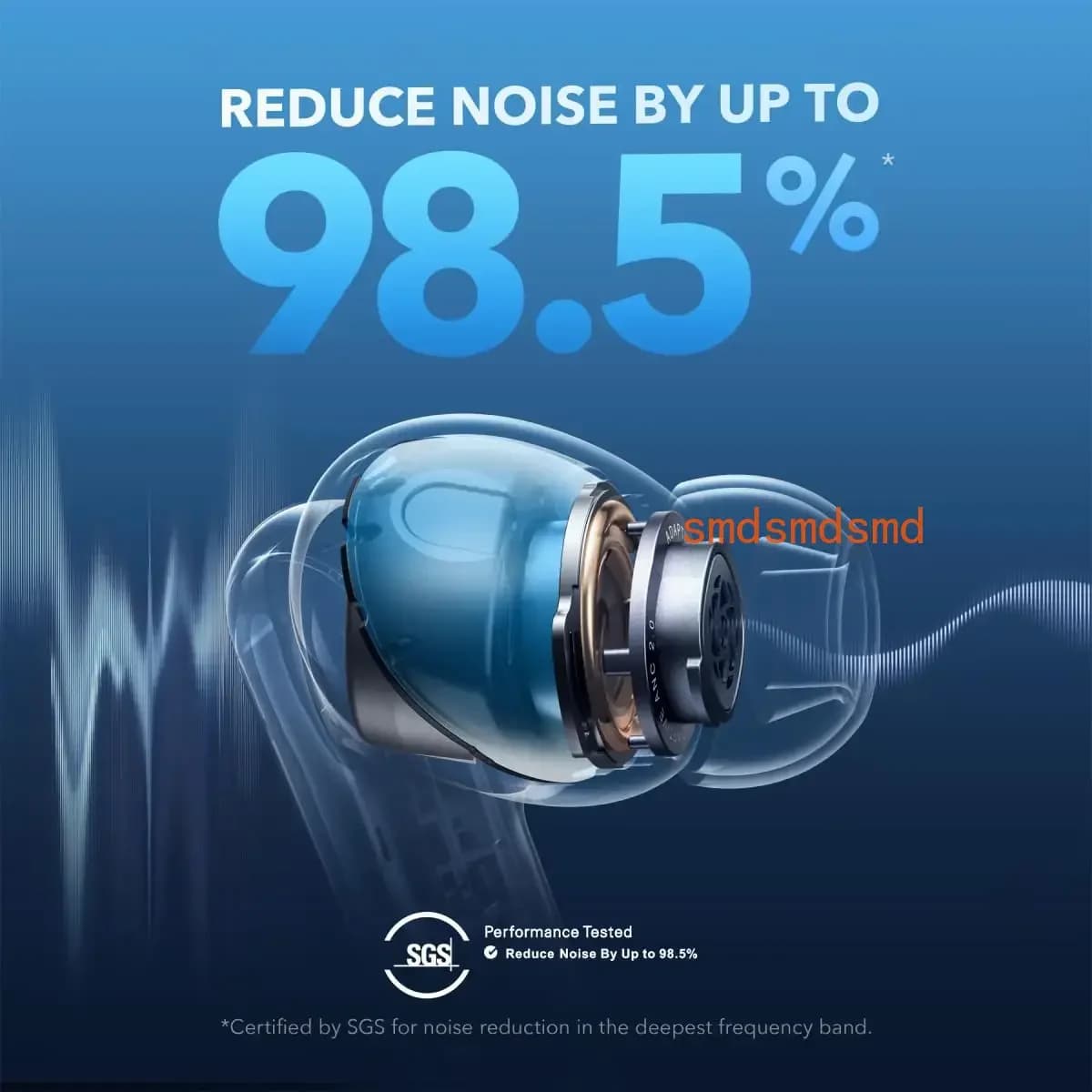 4 wireless earphones with noise cancellation NC, noise reduction of 98.5%, high resolution LDAC sound, 50-hour battery,