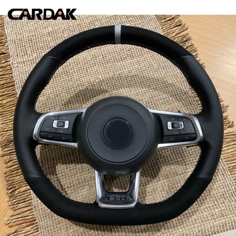 VW Golf 7 GTI Golf R MK7 VW Polo GTI Scirocco 2015 2016 customised car steering wheel cover