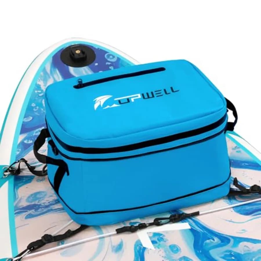 Accessori per Paddle Board - Borsa Termica Impermeabile per SUP, Borsa Asciutta in PVC per 30 Lattine, Borsa Frigo per Surf e Kayak
