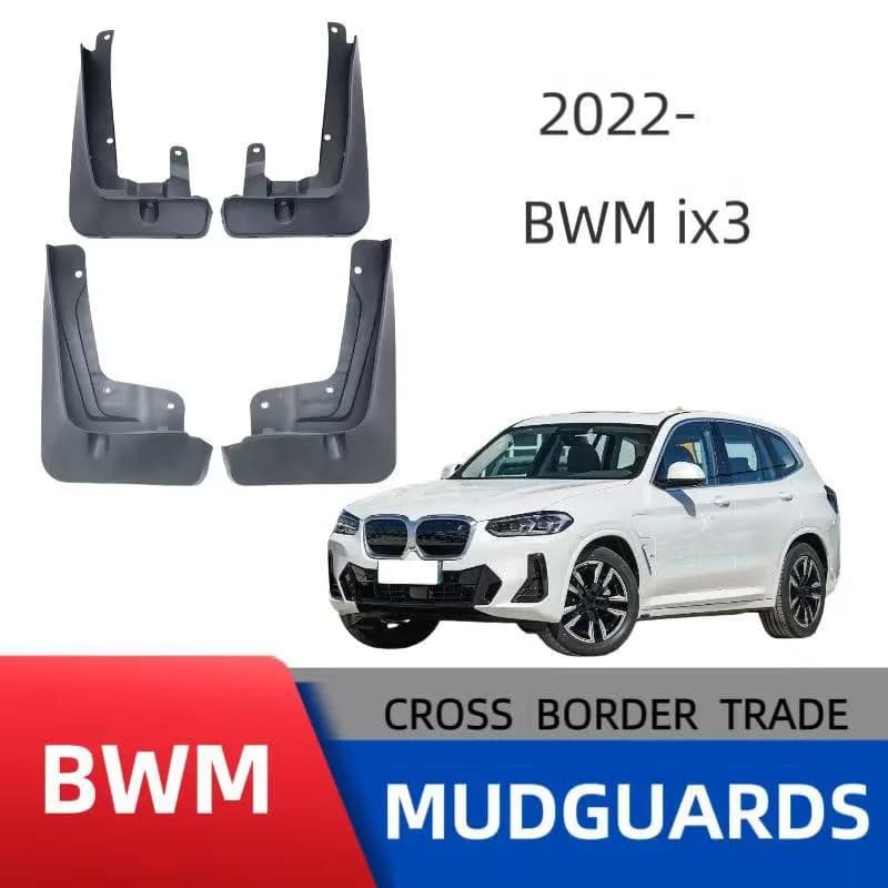 Per 22 BMW iX3 Parafanghi per auto Copertura Parti anteriori e posteriori Paraspruzzi automobilistici a prova di spruzzi Protezioni per ruote Accessori
