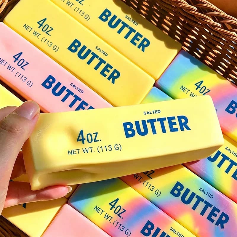 Squishy Butter Stick Fidget Toy Sticky Butter Stick Slow Rebound Stress Ball Squeeze Toy Anti-stress Sensory Toy for Adults Gift