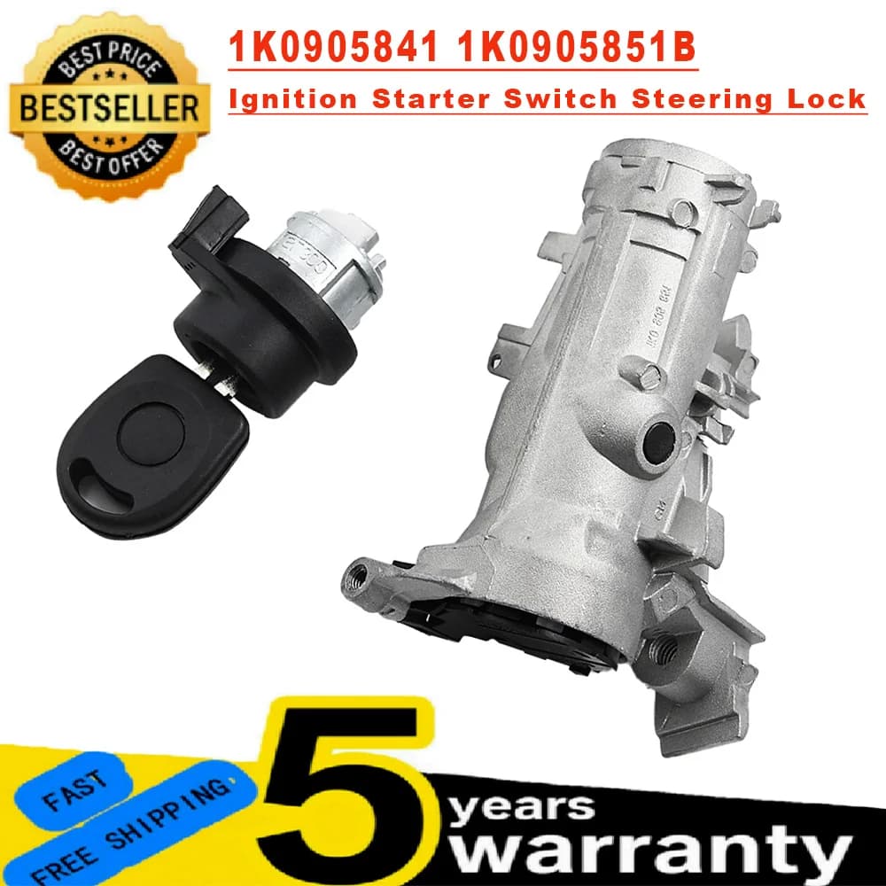 Nuovo Interruttore di Accensione per Golf 5 MK5 MK6 Caddy EOS Tiguan Touran Seat Leon Toledo 1K0905851B Alloggiamento Interruttore 1K0905841