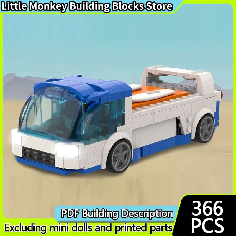 Popular Game Model MOC Building Bricks Flagship Racing Car Modular Technology Children Holiday Gifts Assemble Toys Suit