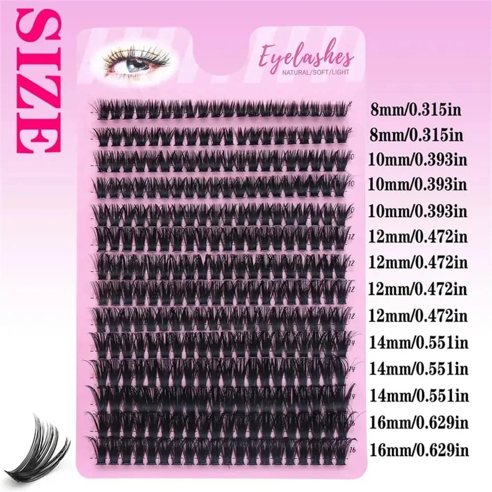 Fake eyelashes, natural and soft style, Christmas gift for woman, small gift for her, eyelash set, travel and easy to apply