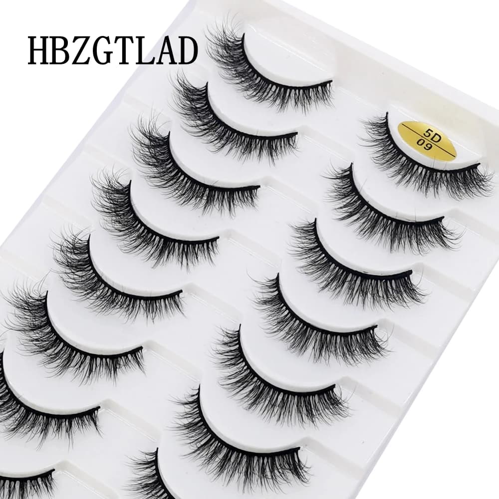 10 pairs of fake lashes of natural fake 3D minks long fake lashes 3d lashes of soft facets Extension Kit for makeup Cilios