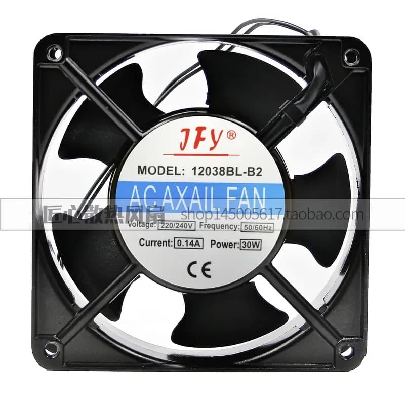 JFY Jufengyuan 12038BL-B2 Cooling Fan for 12038 Series 12cm 220-240V 0.14A