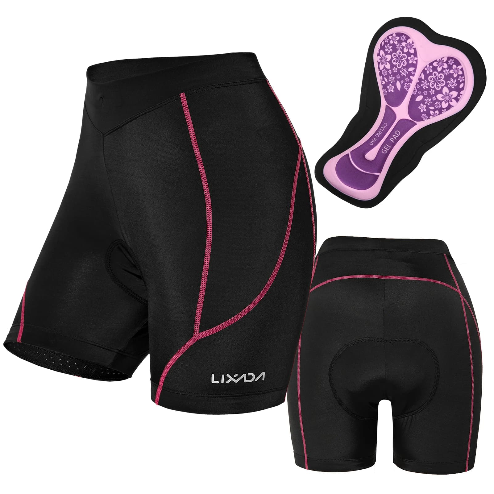 Women's 3D Gel Foam Padded Shockproof Breathable Mountain Bike Cycling Shorts MTB Underwear