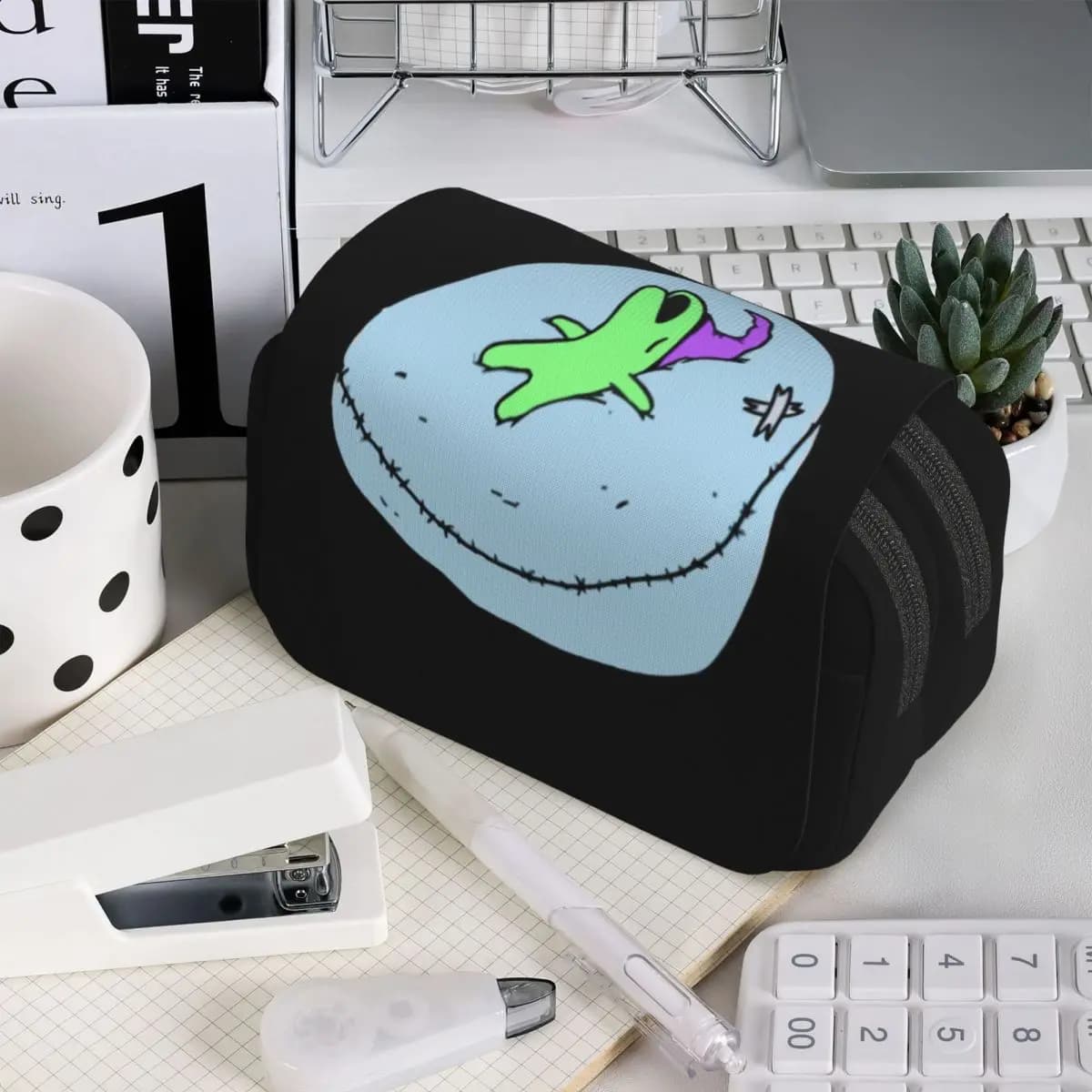 Glep Sleeping Smiling Friends for Students, Gift, Laptop, Basketball, Pens
