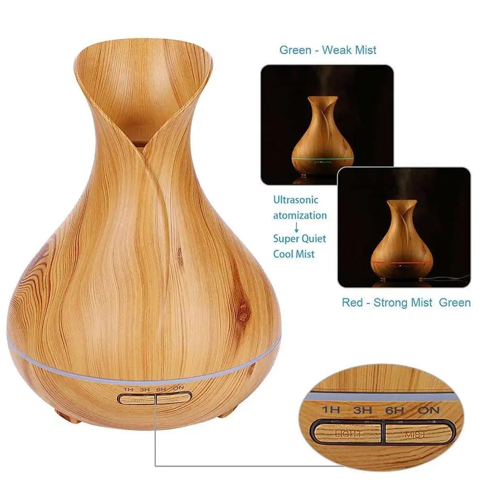 Diffusore di oli essenziali in legno, diffusore di oli essenziali per aromaterapia, diffusore di oli essenziali per aromaterapia