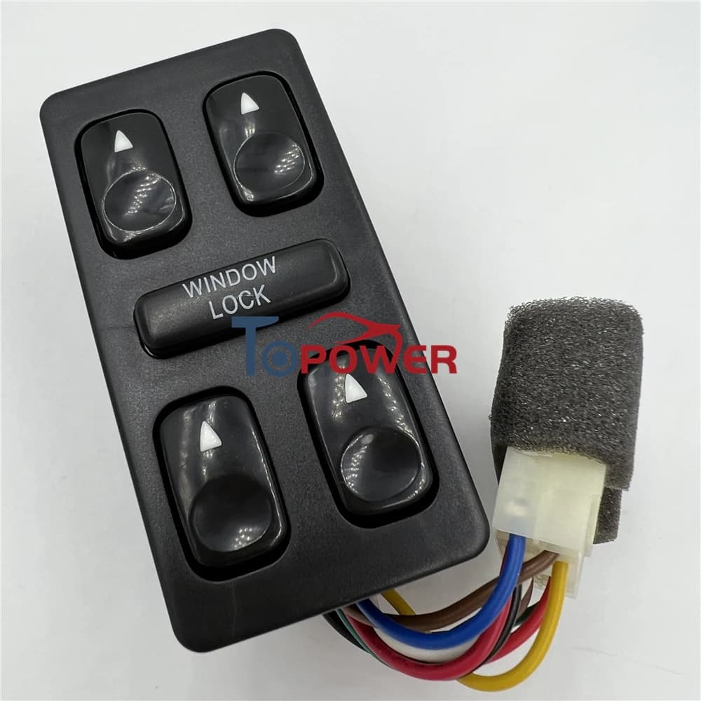 93570-28001 Interruttore alzacristallo elettrico principale lato conducente anteriore sinistro 1992-1994 Hyundaii Elantra Galloper 1.6 1.8 l4 9357028001