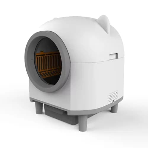 Lettiera per Gatti Intelligente in Plastica da 80L con Controllo App, Connessione WiFi, Funzionamento Silenzioso, Autopulente, Controllo Odori, Facile da Pulire
