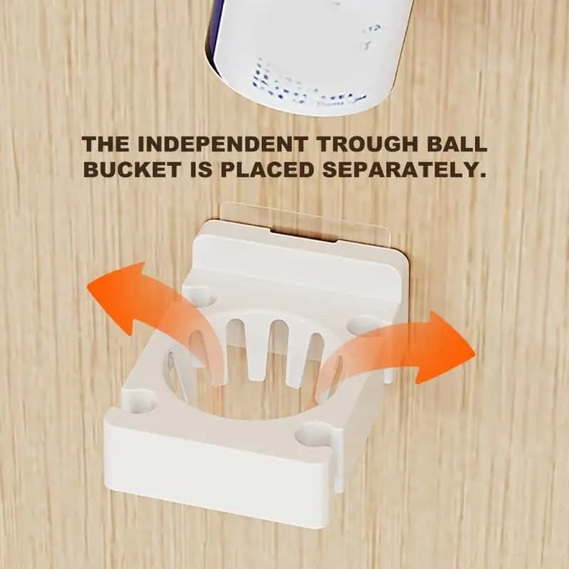 31BE Wall Mounted Racket Rack Plastic Hanging Hook Tennis Racket Holder Vertical Display Holder for Garage Gym Workouts
