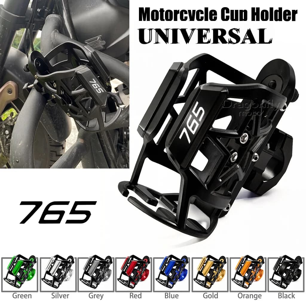 Portabicchieri per Triumph Street Triple 765 RS/S/R 675 Daytona Trident 660, supporto per bottiglia d'acqua e bevande per moto