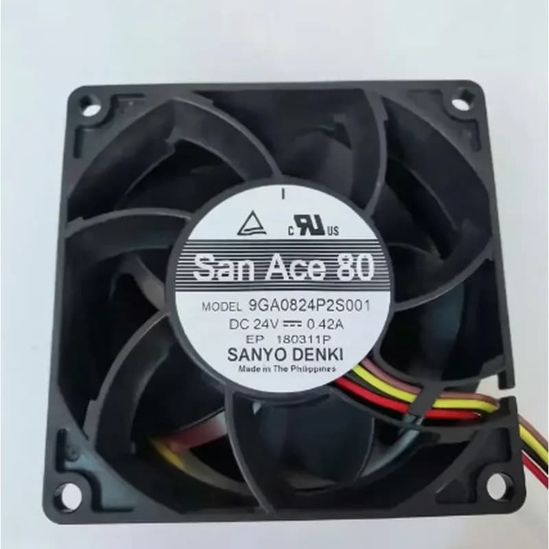 Original Japanese SANYO 8CM Fan for 9GA0824P2S001 and 9GA0824P7G001 24V
