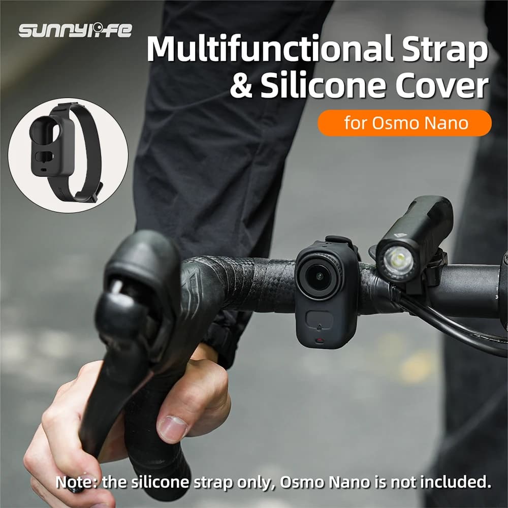 Cinturino da polso in silicone per DJI Osmo Nano Supporto per fotocamera sportiva Bracciale regolabile per accessori per fotocamera DJI Osmo Nano