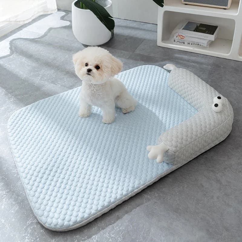 Nuovo Tappetino Rinfrescante per Cani con Ampio Spazio, Traspirante, per Cani di Piccola Taglia, Primavera Estate, Cuccia Multifunzionale