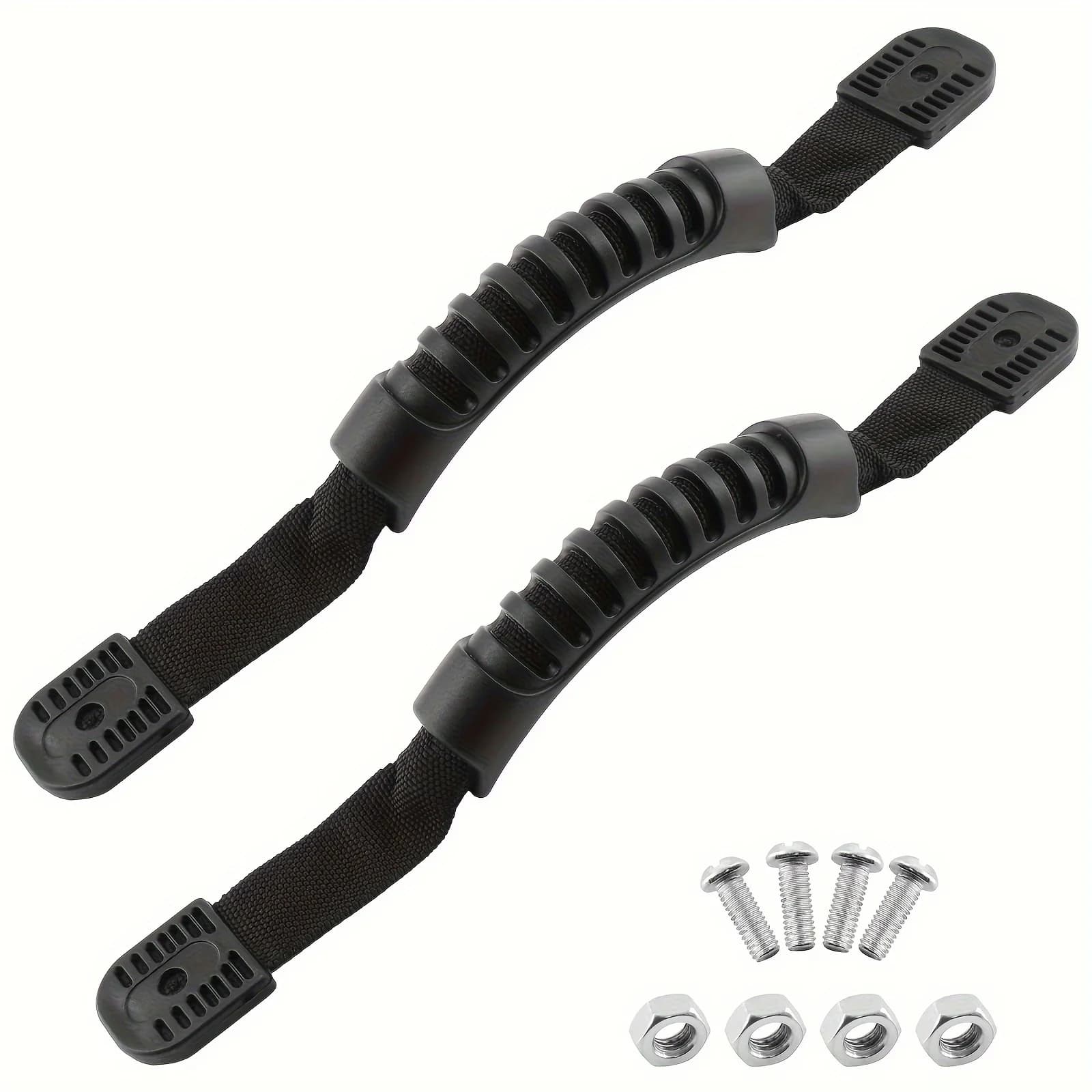Confezione da 2 maniglie per kayak, maniglie per kayak a montaggio laterale con fibbie in plastica per pagaie per kayak, canoe e kayak a vita