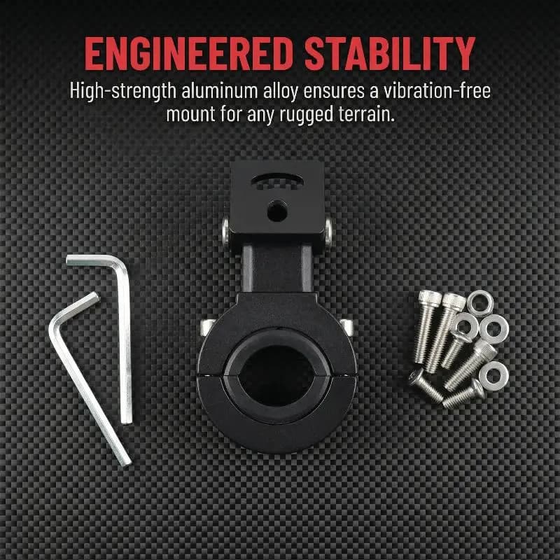 New Adjustable Motorcycle LED Light Brackets Bumper Modified Headlight Mount Bracket Universal Mount Kit Internal Dia 18-32mm