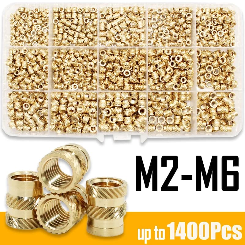 Brass insert nut Heat set with welder tip for 3D printer part M2 M3 M4 M5 M6 M8 Hot Copper Welding Insert Nuts