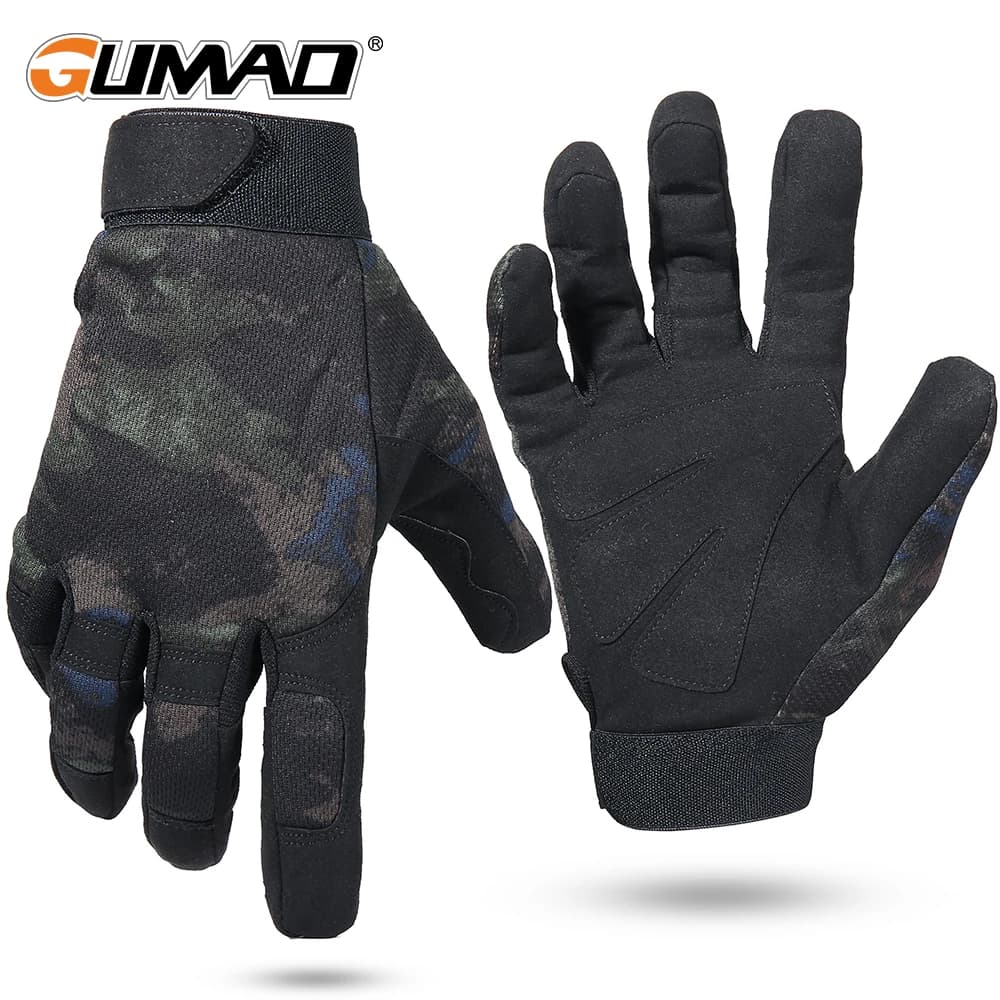 Men's Summer Tactical Gloves Outdoor Sports Cycling Hunting Complete finger gloves Camo softair climbing climbing shooting