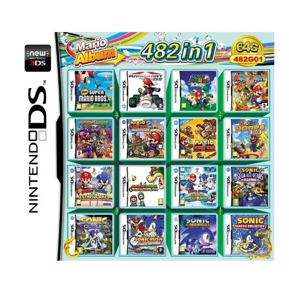 Pokemon DS NDS 3DS Gioco di Carte Simplex 486/489/500/520/510/482/468 In1 Cartuccia di Videogiochi Per NDS NDSL NDSi 3DS 2DS