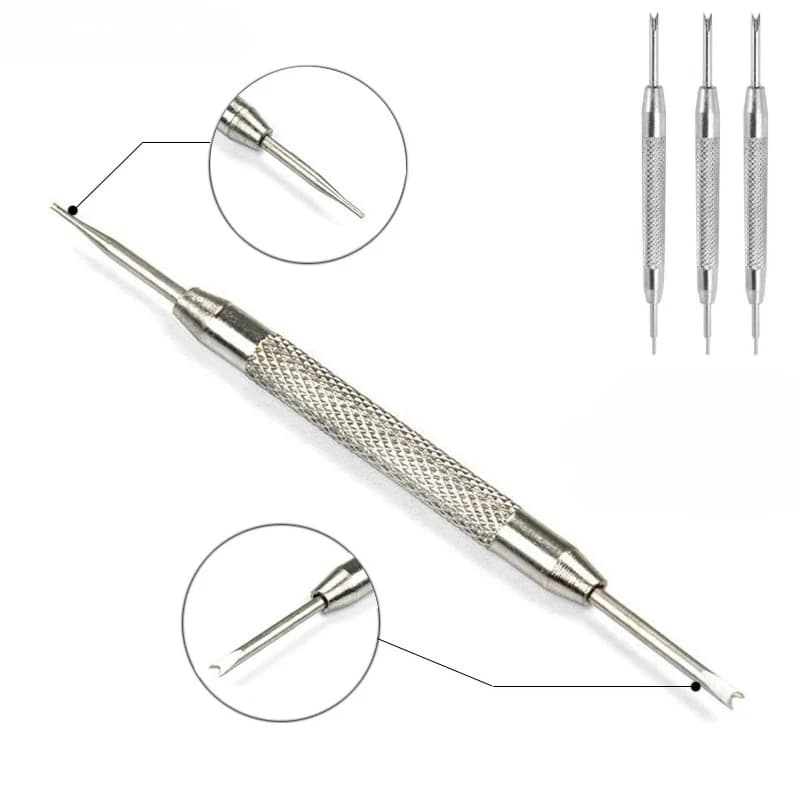 Set di 1-5 Strumenti per Riparazione Cinturini, Attrezzo in Acciaio Inox per Regolare e Sostituire Cinturini, Rimozione Perni a Molla