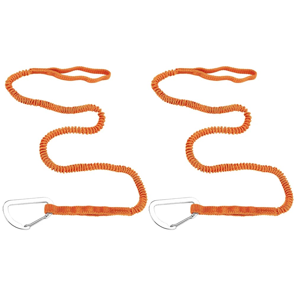 Kayak Paddle Leash Elastic Kayak Paddle Rope Stretchable Coiled Lanyard Leash for SUP Kayaking Boating Canoeing
