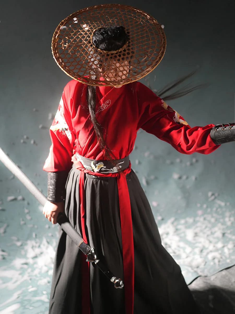 2024 Abito cinese Antico Cavaliere Intrattenimento Musiche E Canzoni Uomini Donne Aldult Kimono Spadaccino Intrattenimento Musiche Etnico Tradizionale Vintage Costume di Ballo Cosplay