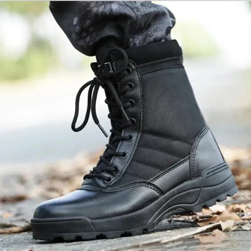 Stivali Unisex alla Moda, Casual, Alti, con Lacci, Stivali da Deserto alla Caviglia, Antiscivolo per Escursionismo, Taglia Grande 46, Botas Para Hombre