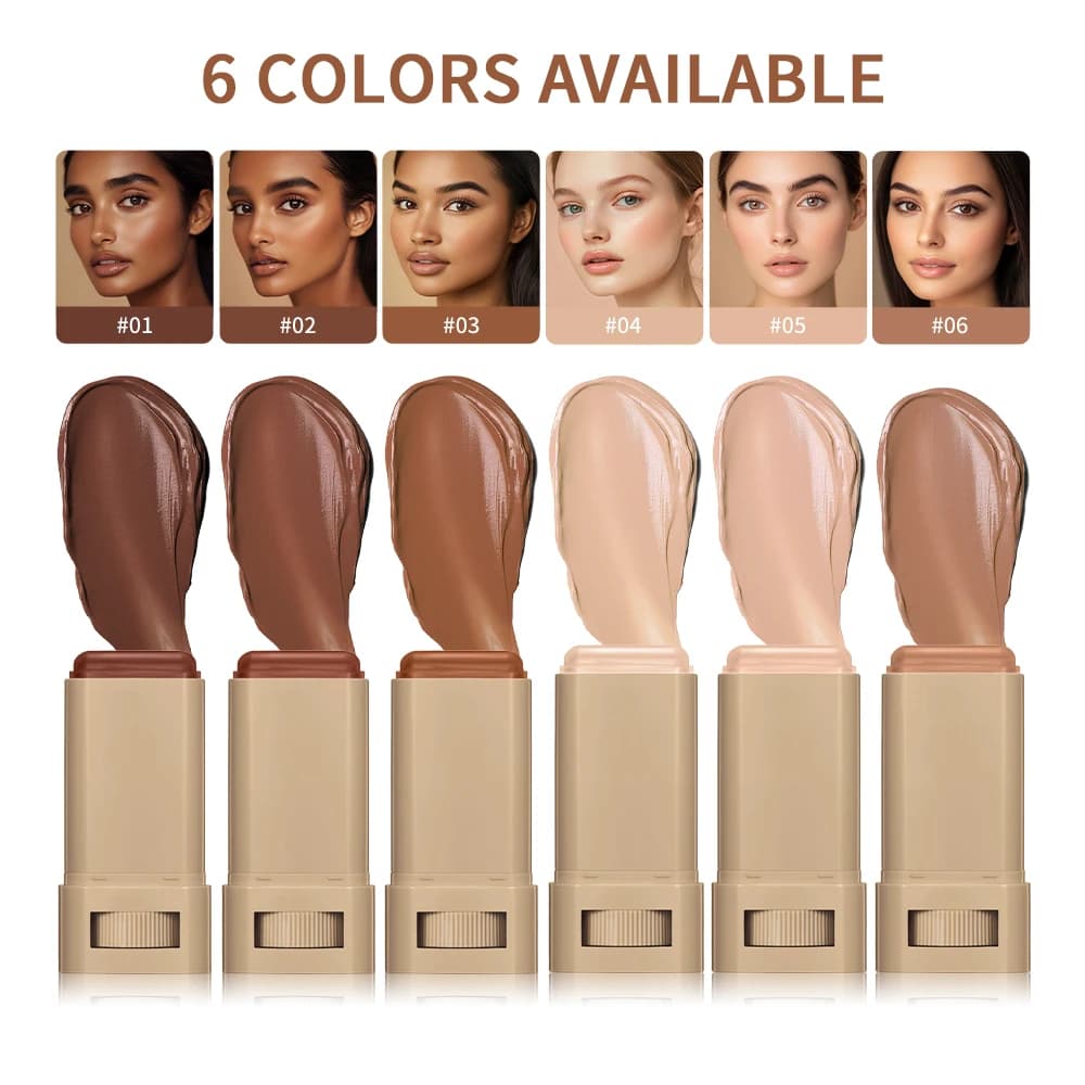 Background Colorful Balm Skin dyed Stick Waterproof Nutrient Solid Colored Serum Viso Colored Face Shaped Stick Makeup