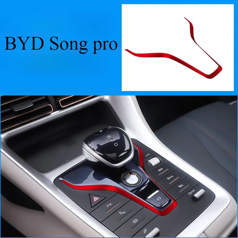 Per BYD Song pro dmi ABS Champion Edition Honor Edition ABS pannello di controllo centrale telaio decorativo uscita aria di sollevamento in vetro