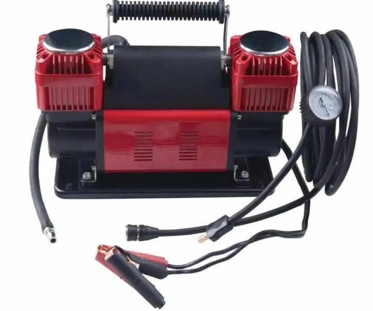300L 12V 150 PSI Portatile 2 Cilindri Auto Gonfiatore di Pneumatici Compressore Pompa di Aria Portatile Pesante Compressore d'aria per Pneumatici e Riparazione di Pneumatici