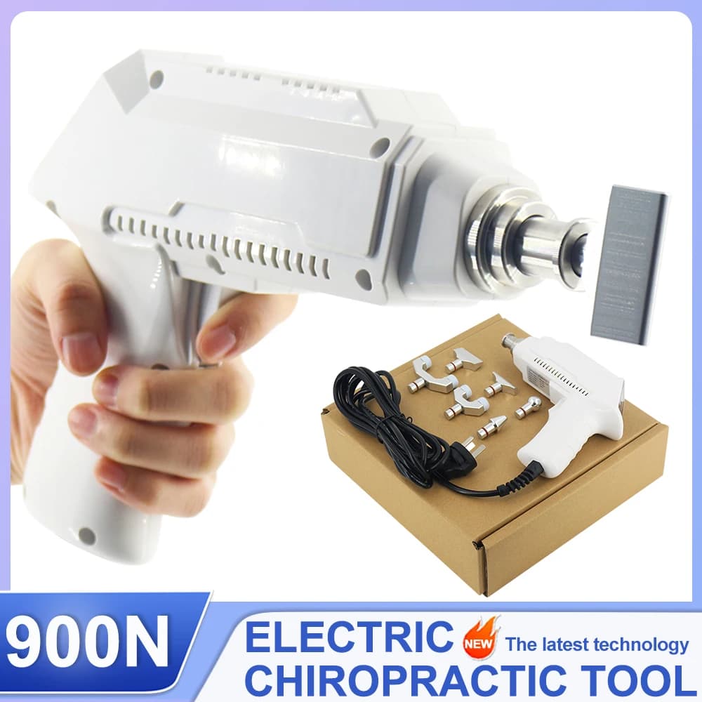 900N Electric Correction Gun Massage Adjustable instrument for the spine Impulse of the spine Cervical massager Chiropractic adjustment tools